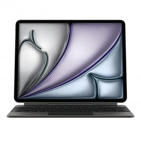 Apple iPad Air 13" Magic Keyboard schw. MGYY4D/A für Apple iPad Air 13" (M2/M3) QUERTZ Layout Deutsch, schwarz