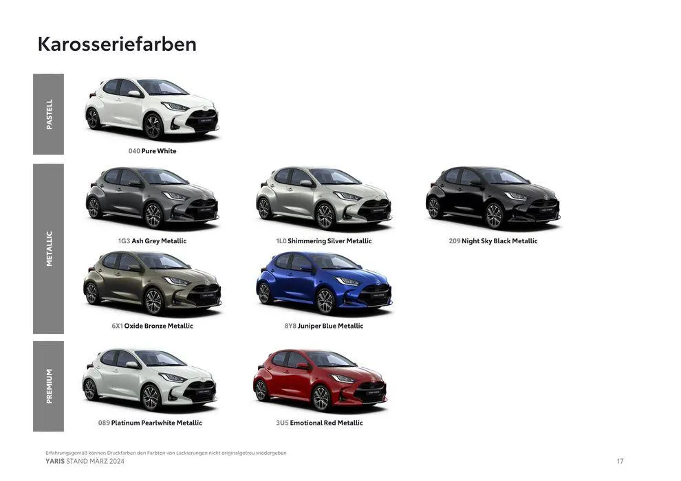 Toyota Yaris von 14. März bis 14. März 2025 - Flugblätt seite  17