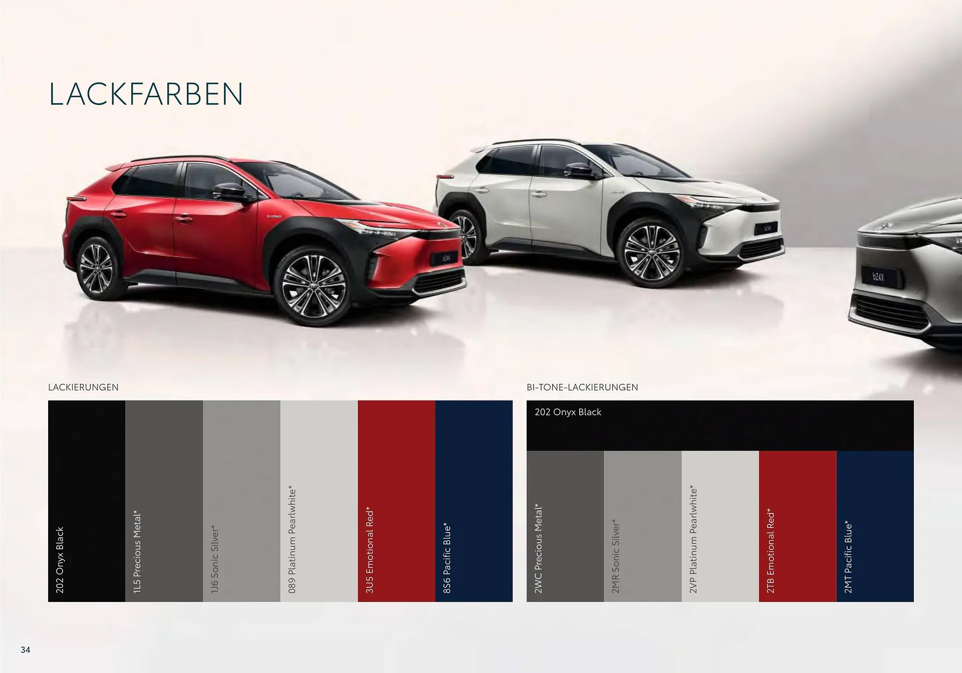 Toyota bZ4X Flugblatt von 11. Juli bis 9. Jänner 2025 - Flugblätt seite  34