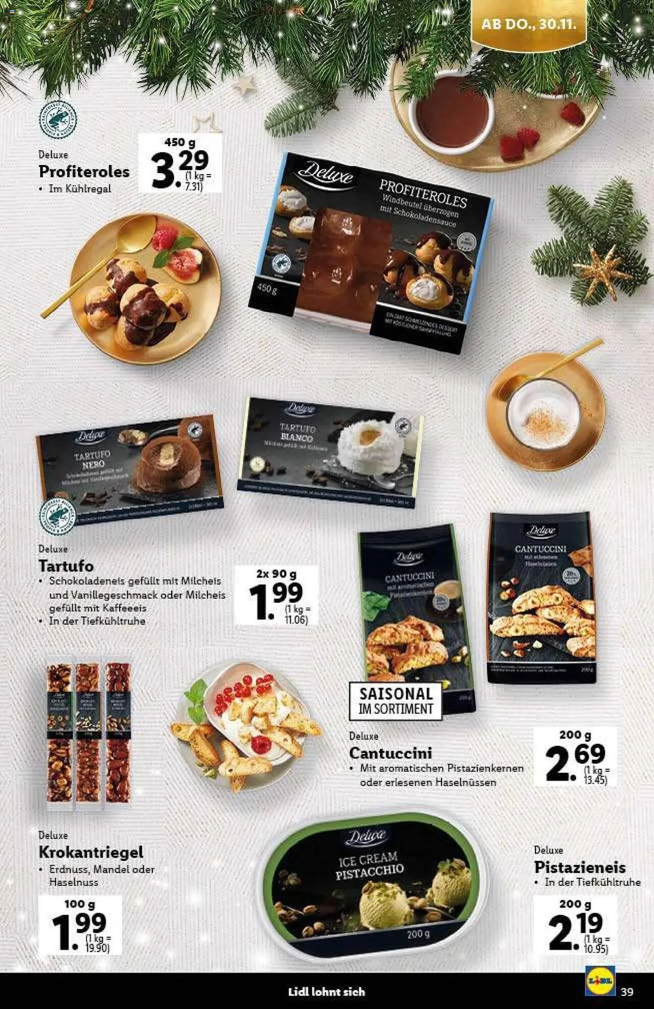 Lidl Flugblatt von 9. November bis 21. Dezember 2023 - Flugblätt seite  39