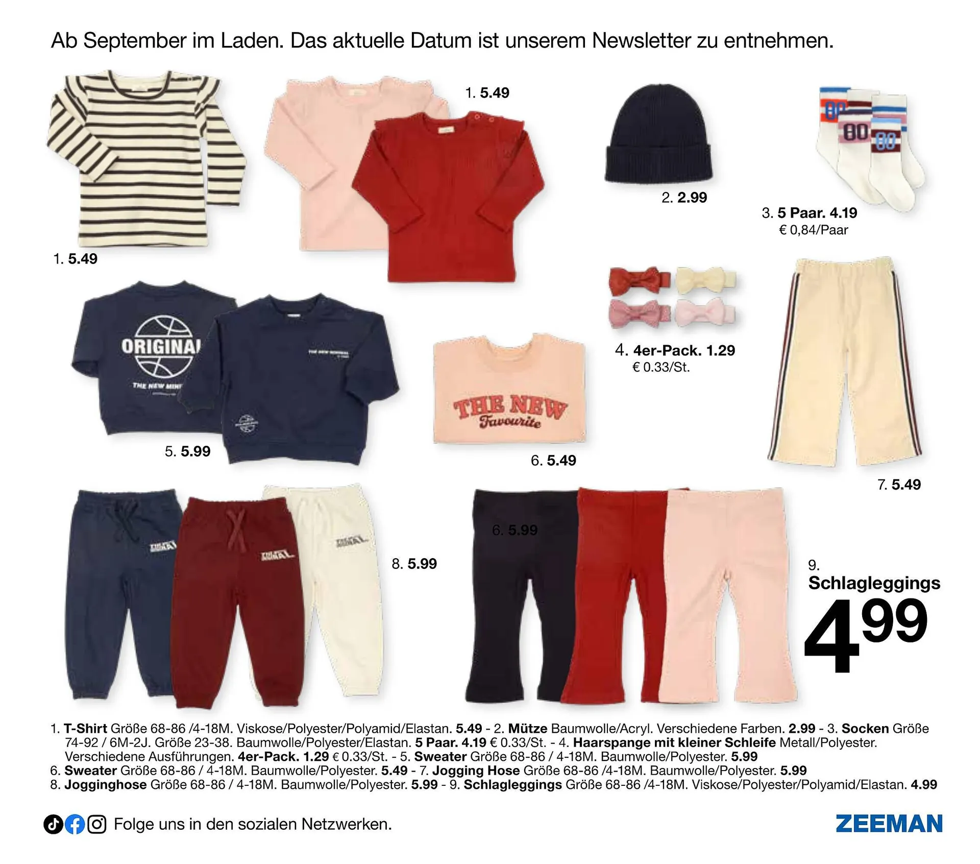 Zeeman Flugblatt von 18. Juli bis 12. Jänner 2026 - Flugblätt seite  25