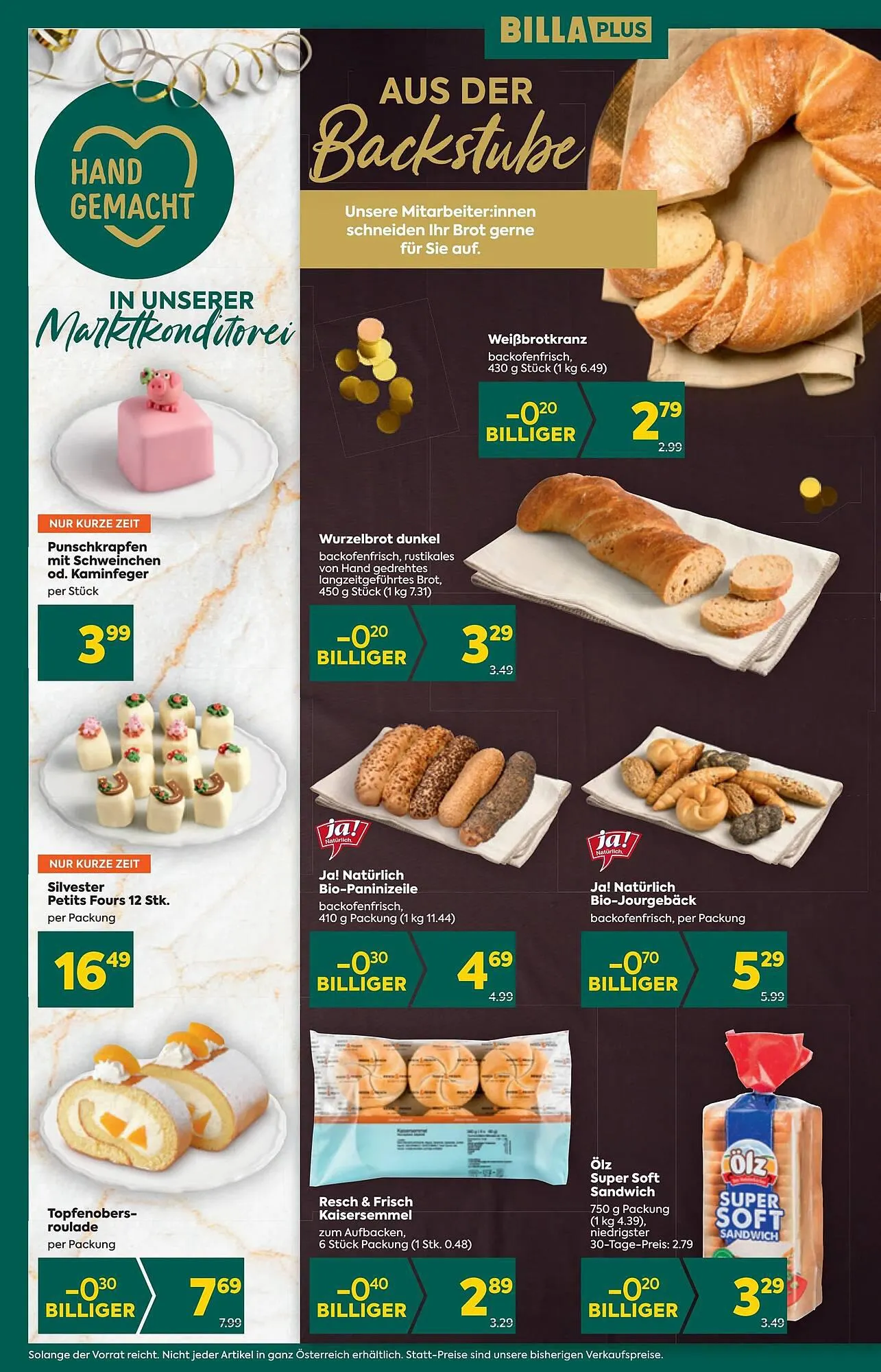 Billa Flugblatt von 26. Dezember bis 30. Dezember 2023 - Flugblätt seite 12