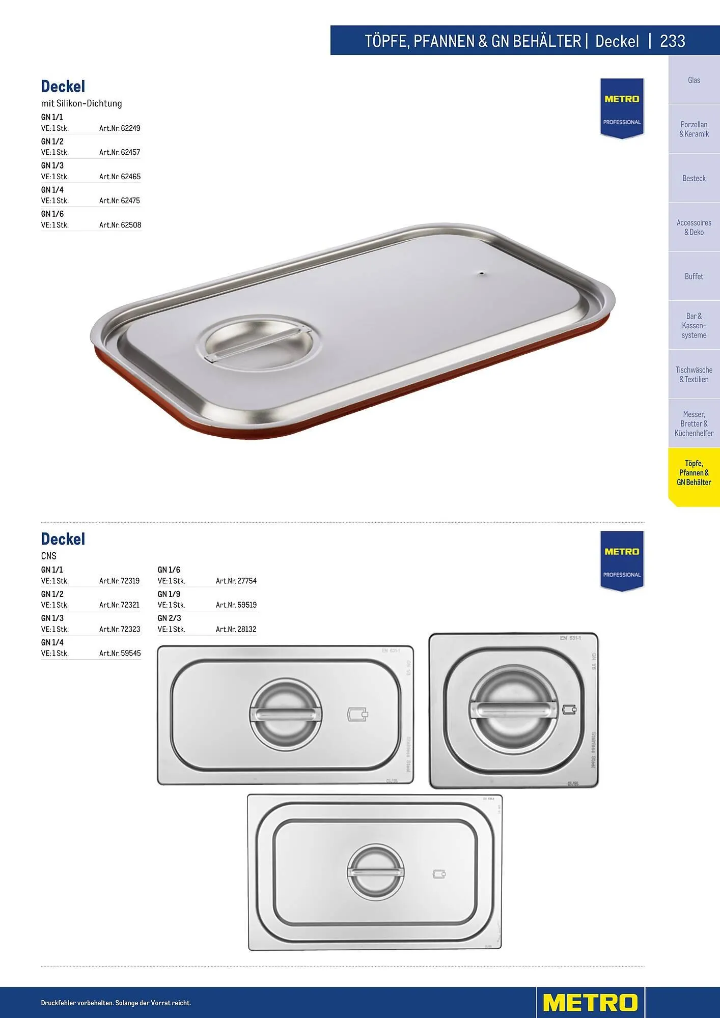 Metro Flugblatt von 25. März bis 31. Dezember 2026 - Flugblätt seite  233