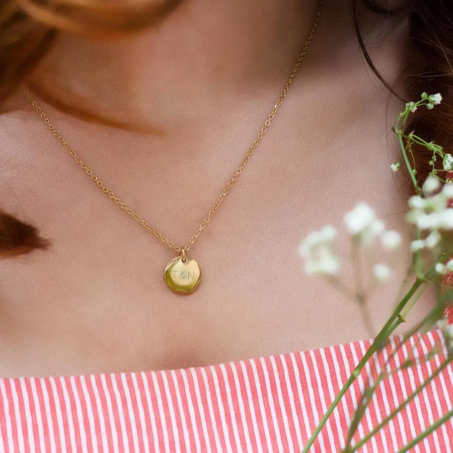 Halskette 42cm Tessa gold mit persönlicher Gravur