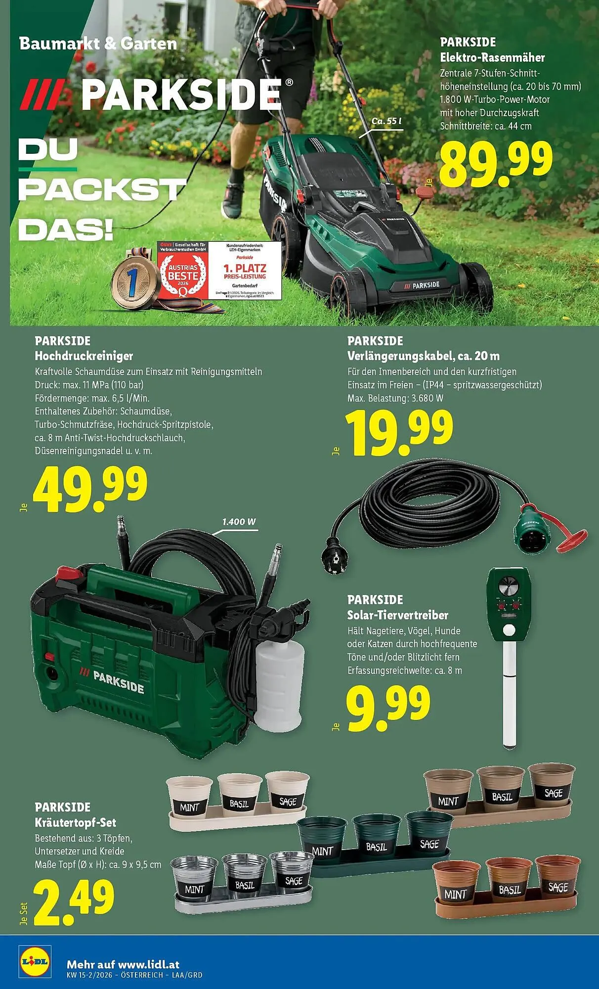 Lidl Flugblatt von 9. April bis 16. April 2026 - Flugblätt seite  22