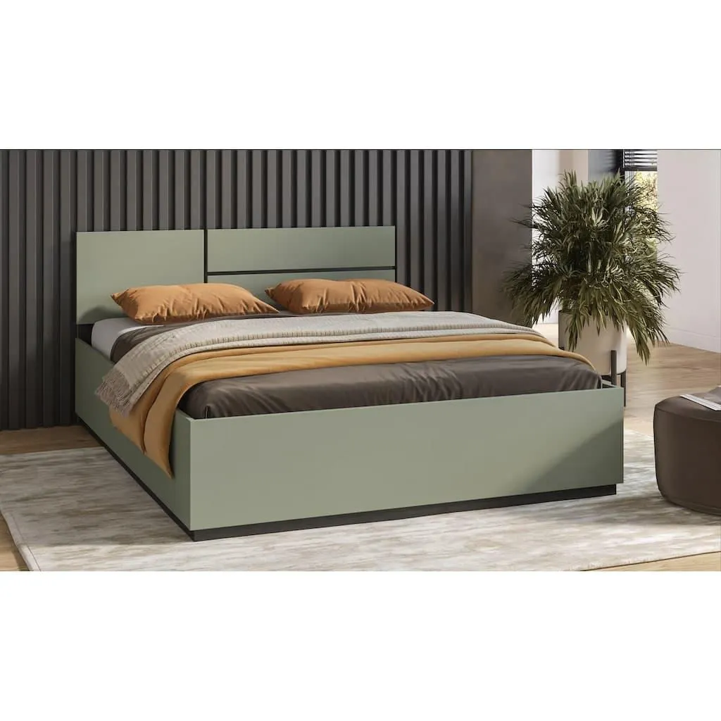 OTTO home Bett »Cross, moderner Bettrahmen« Doppelbett in zwei Grössen, stabiles Bettgestell