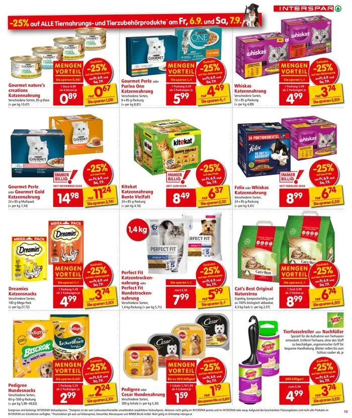 Interspar flugblatt von 3. September bis 17. September 2024 - Flugblätt seite 13