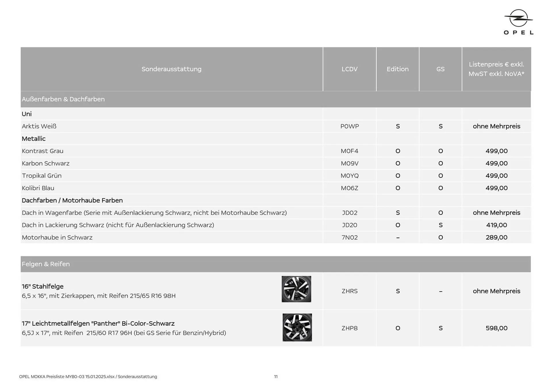 Opel Flugblatt von 8. Oktober bis 31. Oktober 2026 - Flugblätt seite  11