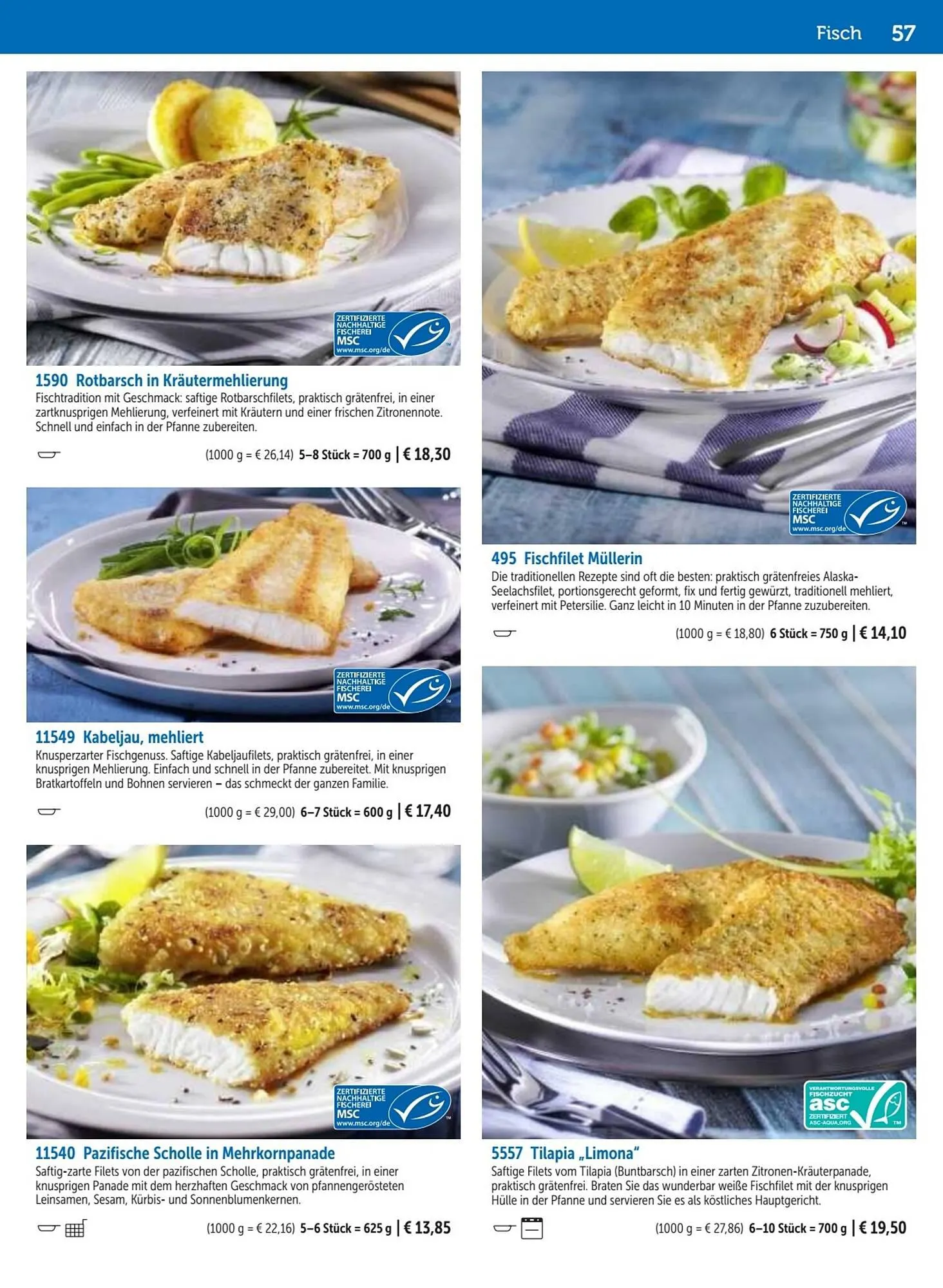 Bofrost Flugblatt von 1. März bis 31. August 2023 - Flugblätt seite  57