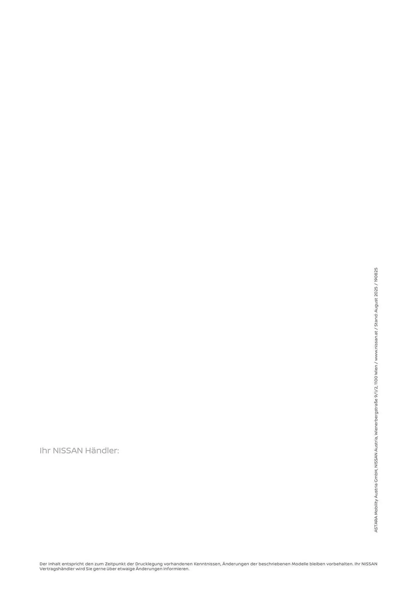 Nissan Flugblatt von 1. August bis 21. Jänner 2026 - Flugblätt seite 14