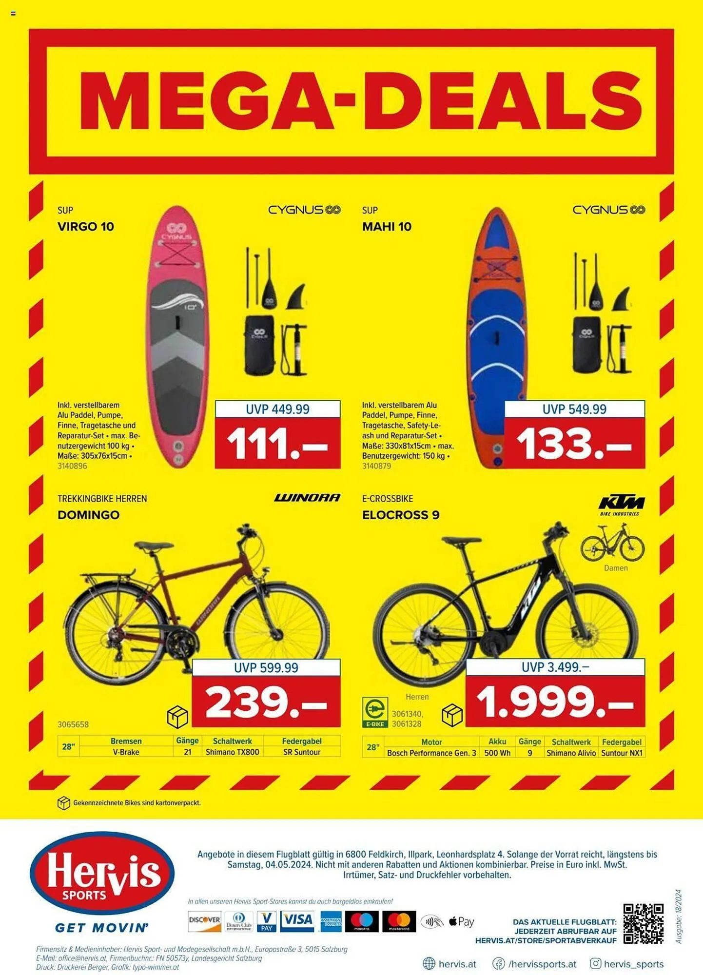 Hervis Flugblatt von 29. April bis 4. Mai 2024 - Flugblätt seite  4