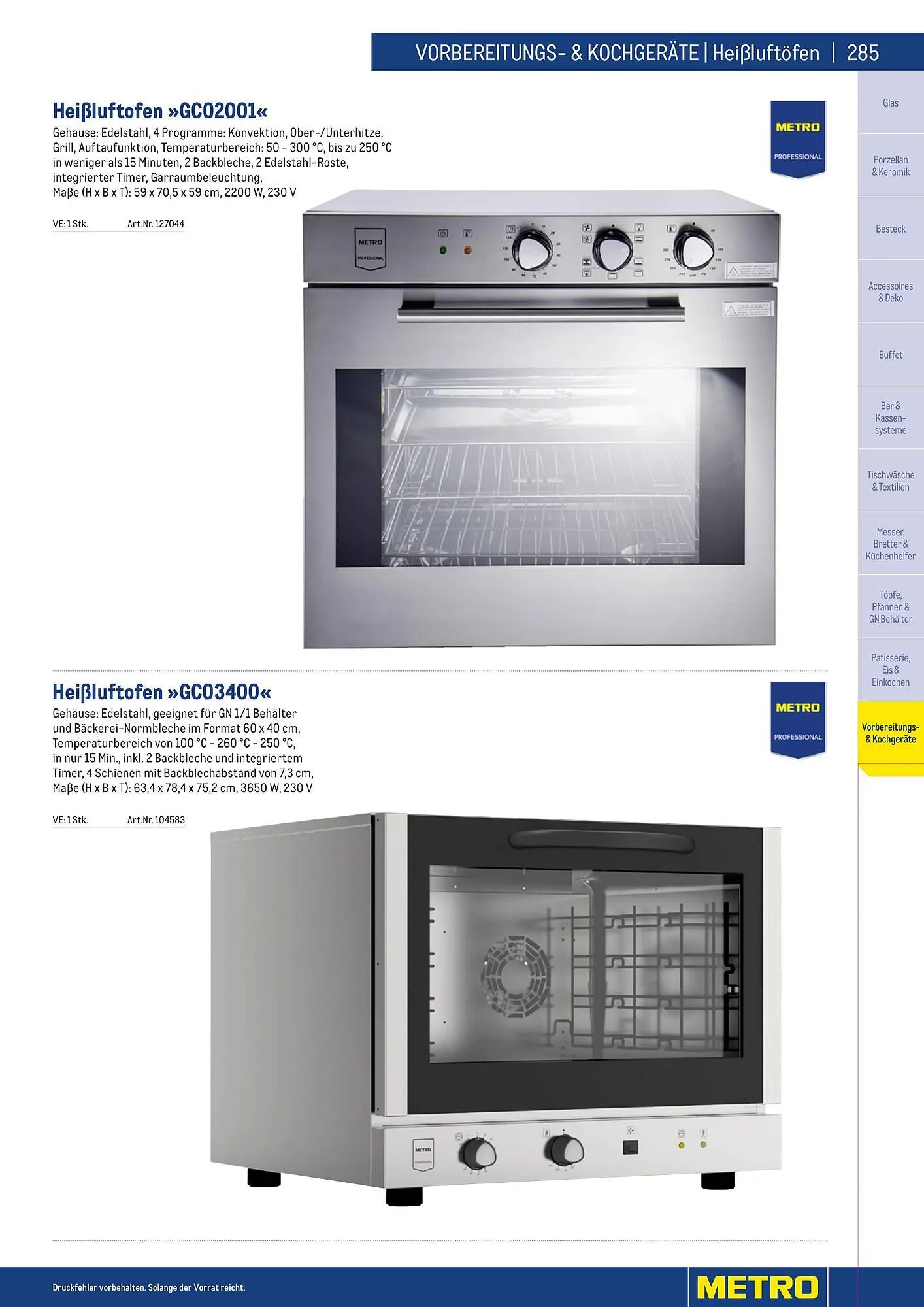 Metro Flugblatt von 25. März bis 31. Dezember 2026 - Flugblätt seite  285