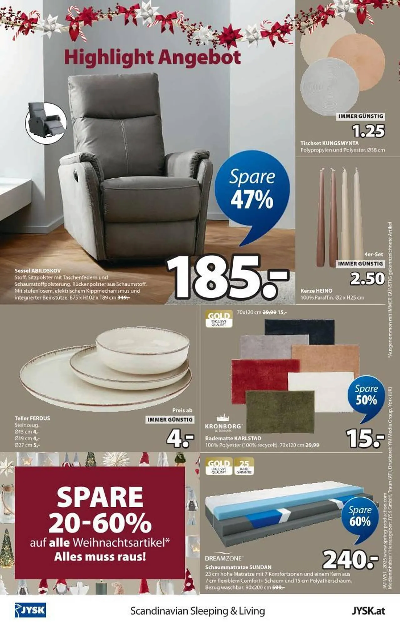JYSK Flugblatt von 17. Dezember bis 1. Jänner 2026 - Flugblätt seite 16