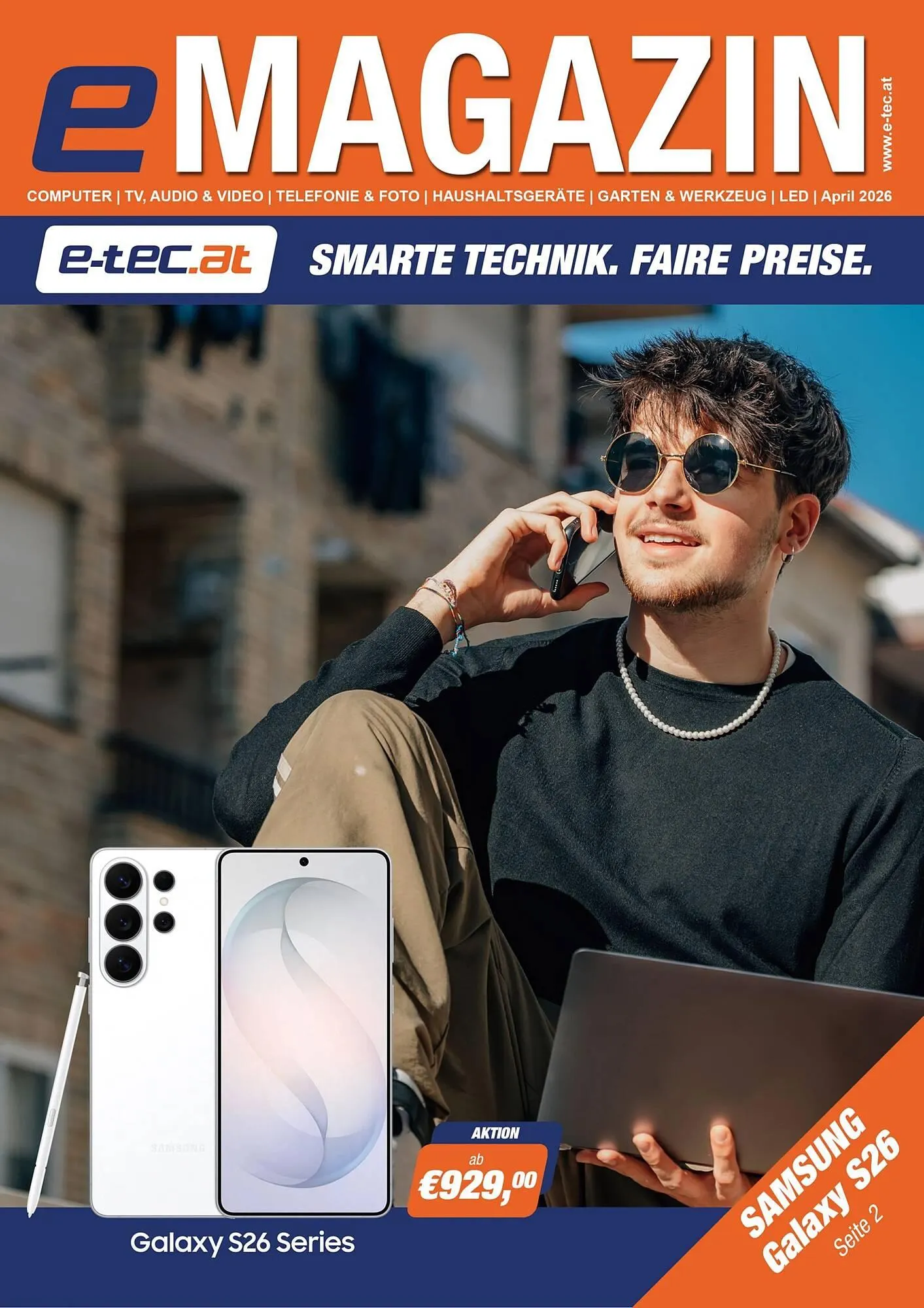 E-tec Flugblatt von 1. April bis 30. April 2026 - Flugblätt seite  1