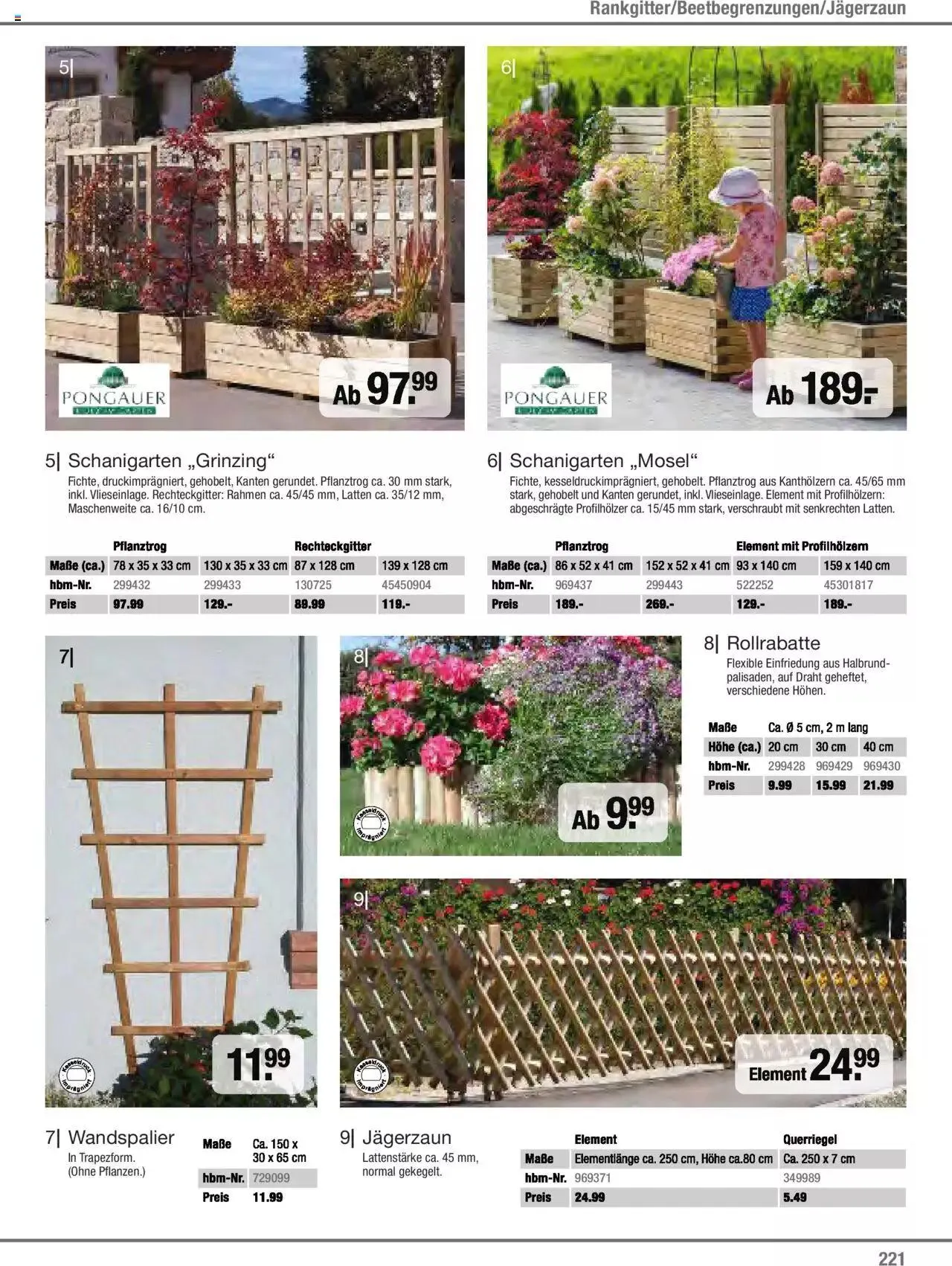 Hagebau Gartenjahr 2023 von 7. März bis 31. Dezember 2023 - Flugblätt seite 221