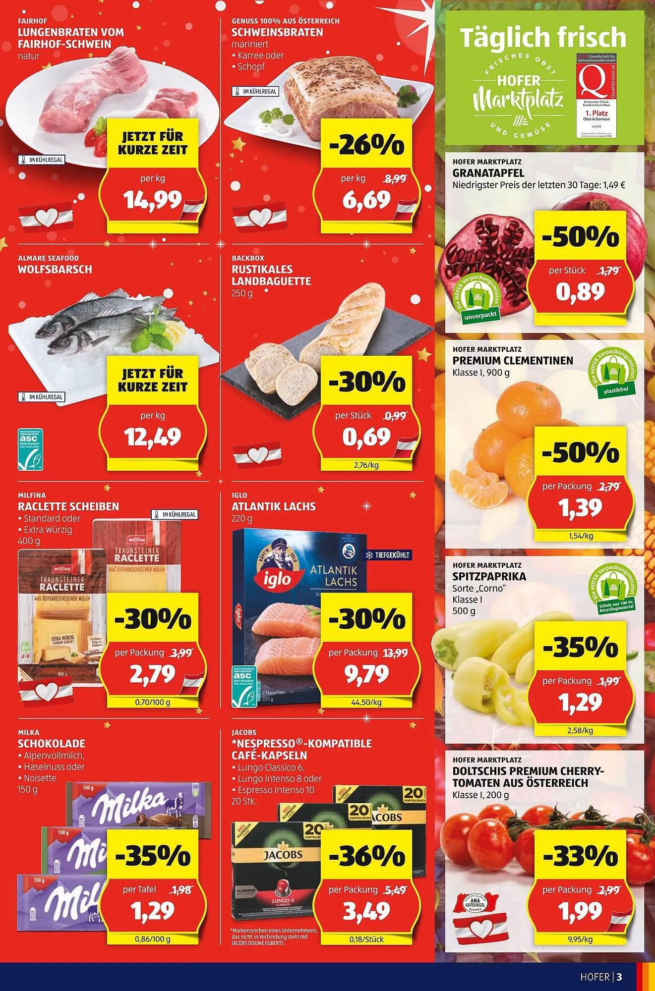 Hofer Flugblatt von 22. Dezember bis 28. Dezember 2024 - Flugblätt seite 3