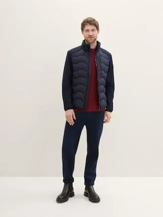 Hybrid Jacke mit Stehkragen