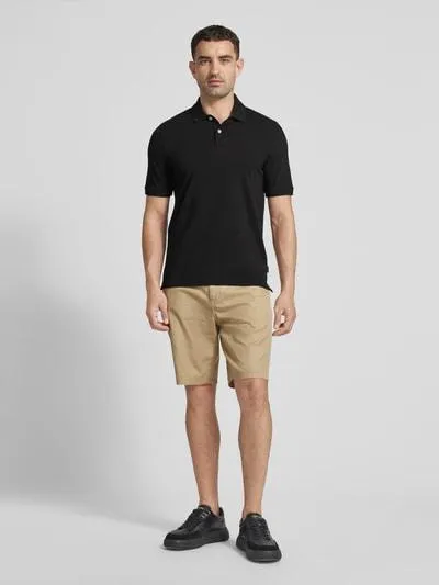 Poloshirt mit Polokragen in black