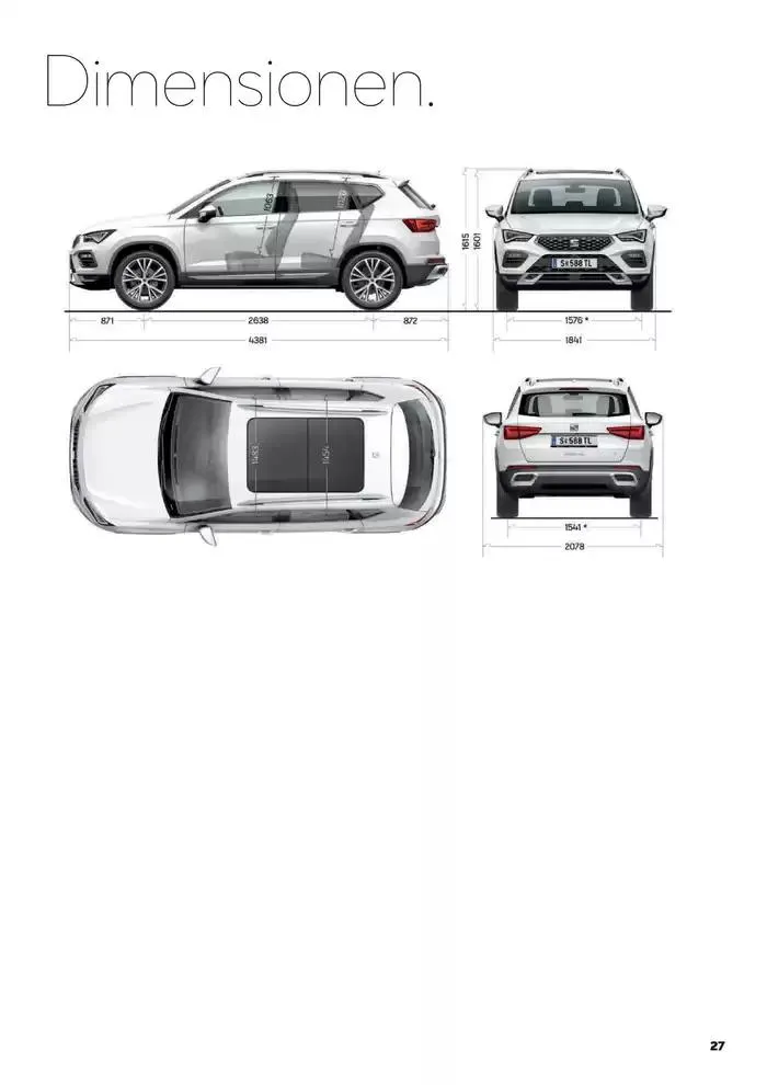 Seat Ateca von 4. Februar bis 26. Jänner 2026 - Flugblätt seite  27