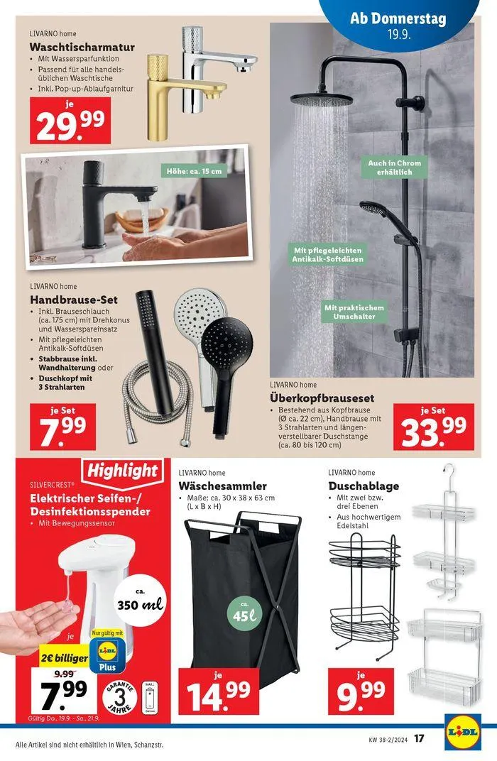 Exklusive Schnäppchen von 19. September bis 25. September 2024 - Flugblätt seite  17
