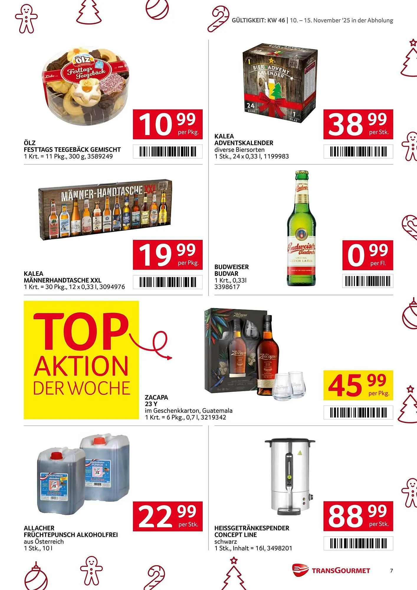 Transgourmet Flugblatt von 10. November bis 15. November 2025 - Flugblätt seite 7