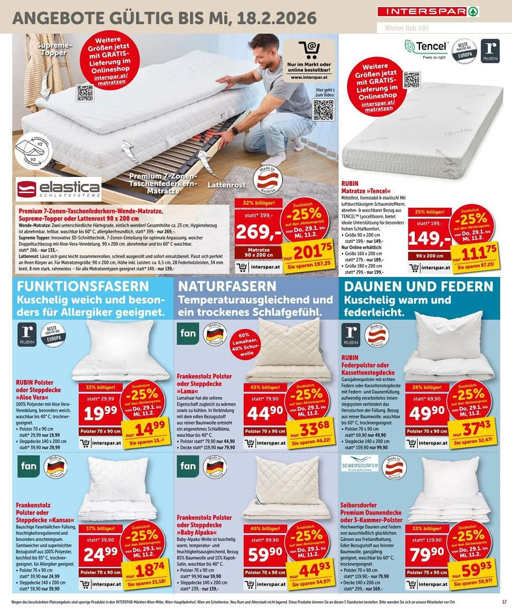 Interspar Flugblatt von 29. Jänner bis 11. Februar 2026 - Flugblätt seite 17