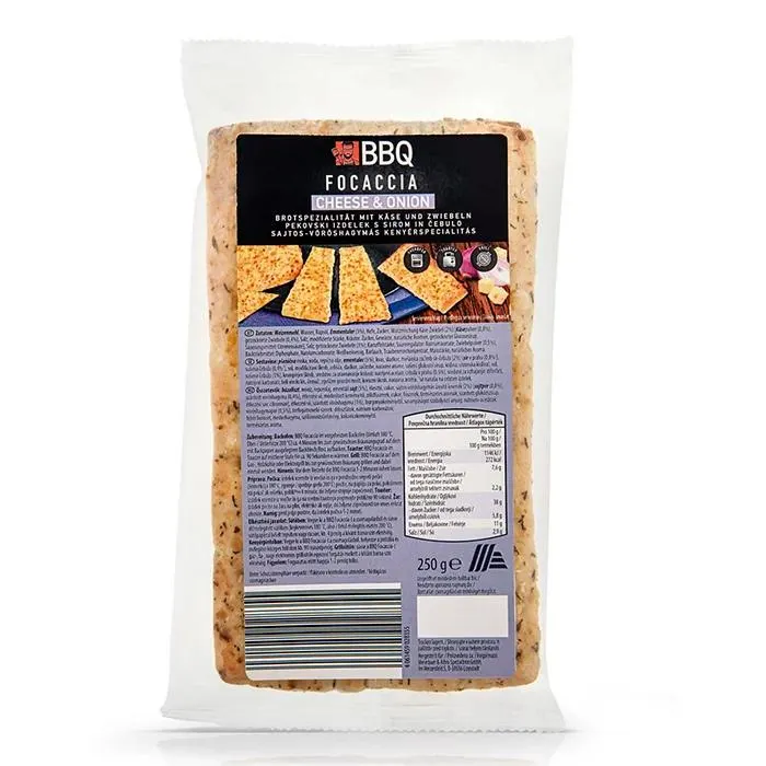 BBQ Focaccia, Käse-Zwiebel