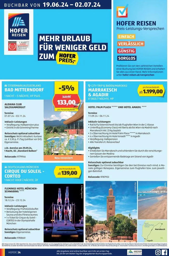 Blättern Sie online im HOFER Flugblatt von 19. Juni bis 3. Juli 2024 - Flugblätt seite 38