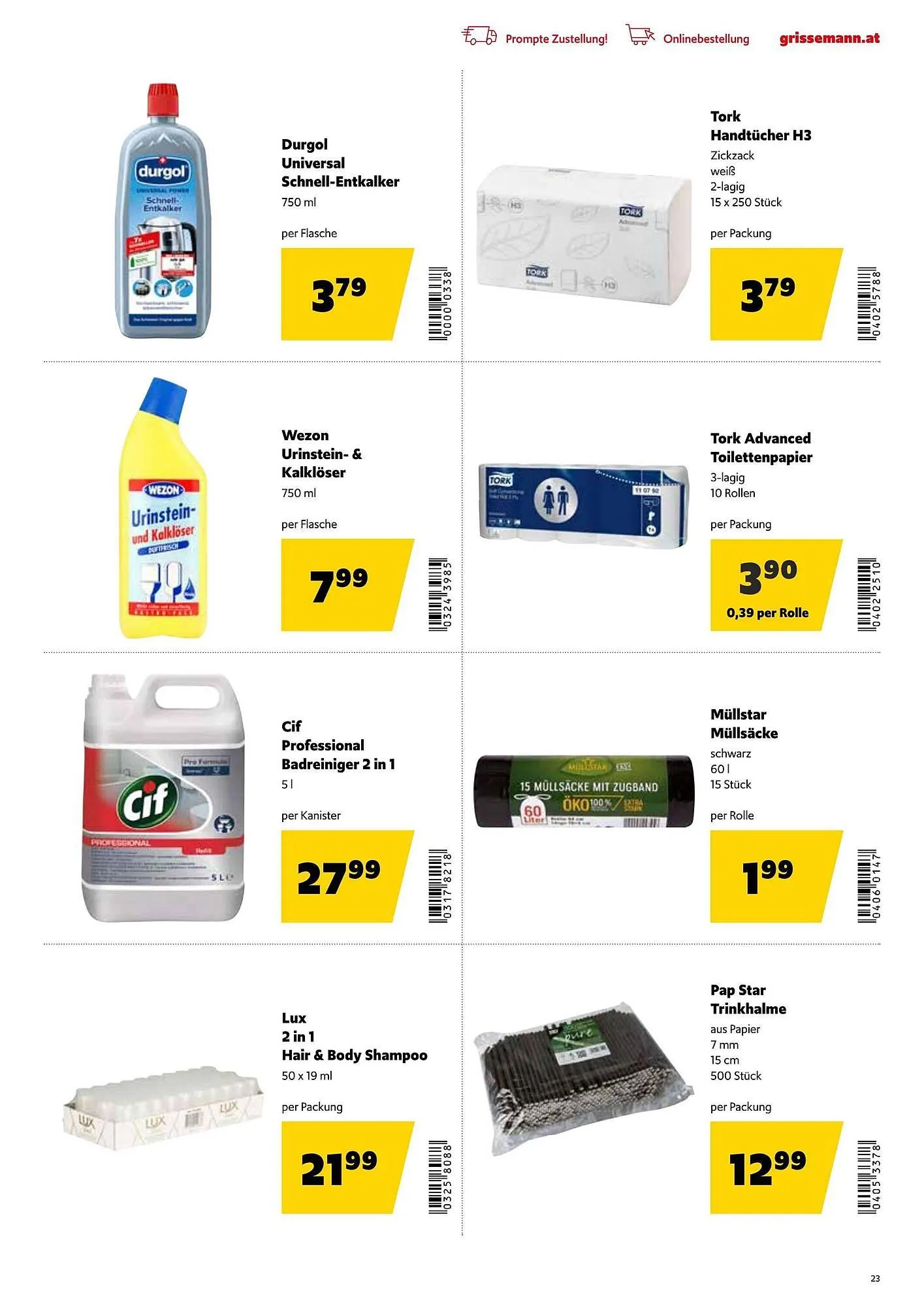 Eurogast Grissemann Flugblatt von 17. November bis 29. November 2025 - Flugblätt seite 23