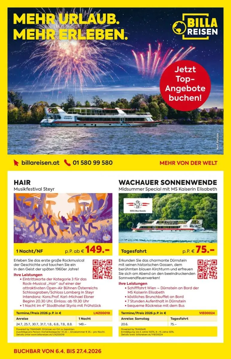 Billa Angebote gültig bis 27.04.2026 von 9. April bis 27. April 2026 - Flugblätt seite  1