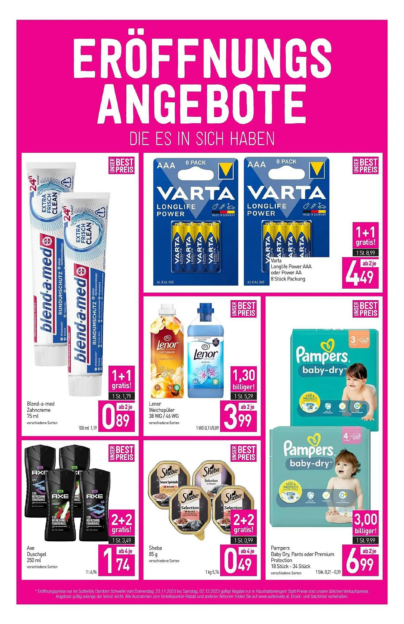 Sutterlüty Flugblatt von 23. November bis 7. Dezember 2023 - Flugblätt seite 9