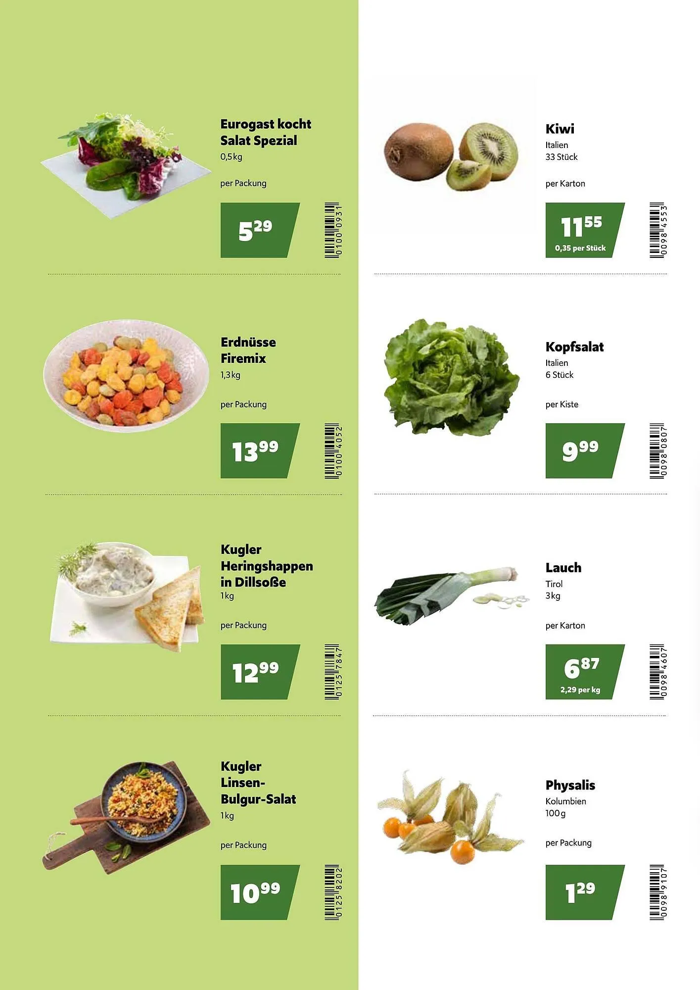 Eurogast Grissemann Flugblatt von 29. Dezember bis 10. Jänner 2026 - Flugblätt seite  2