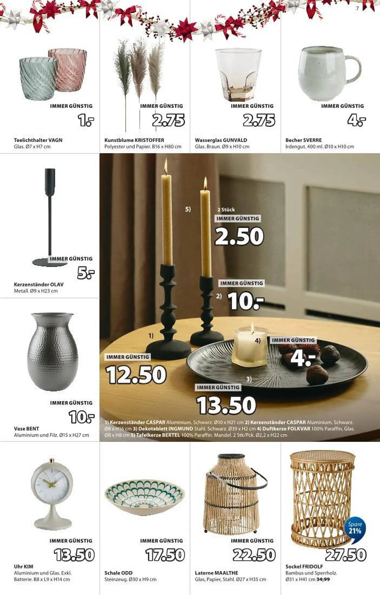 JYSK Flugblatt von 17. Dezember bis 1. Jänner 2026 - Flugblätt seite  7