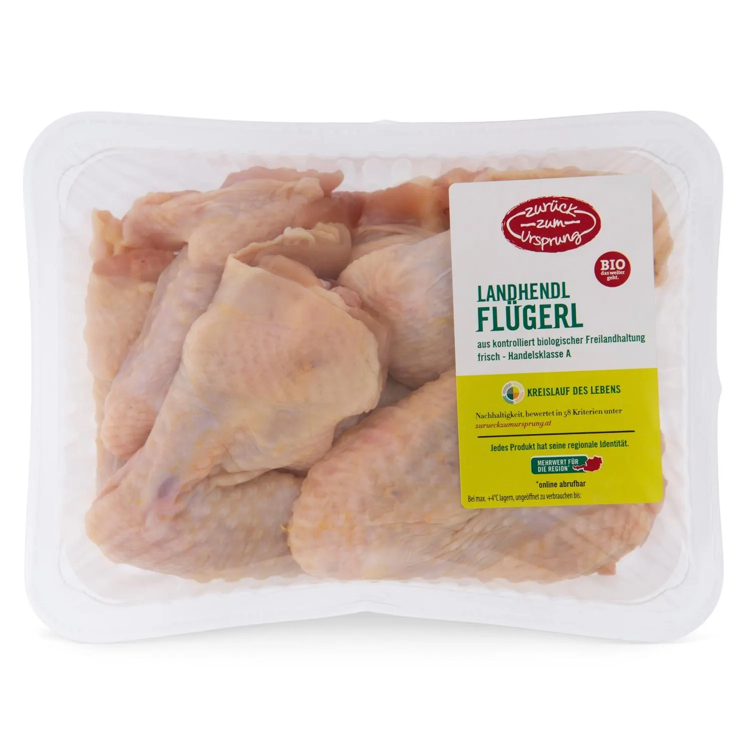 ZURÜCK ZUM URSPRUNG BIO-Hühnerteile, Flügerl