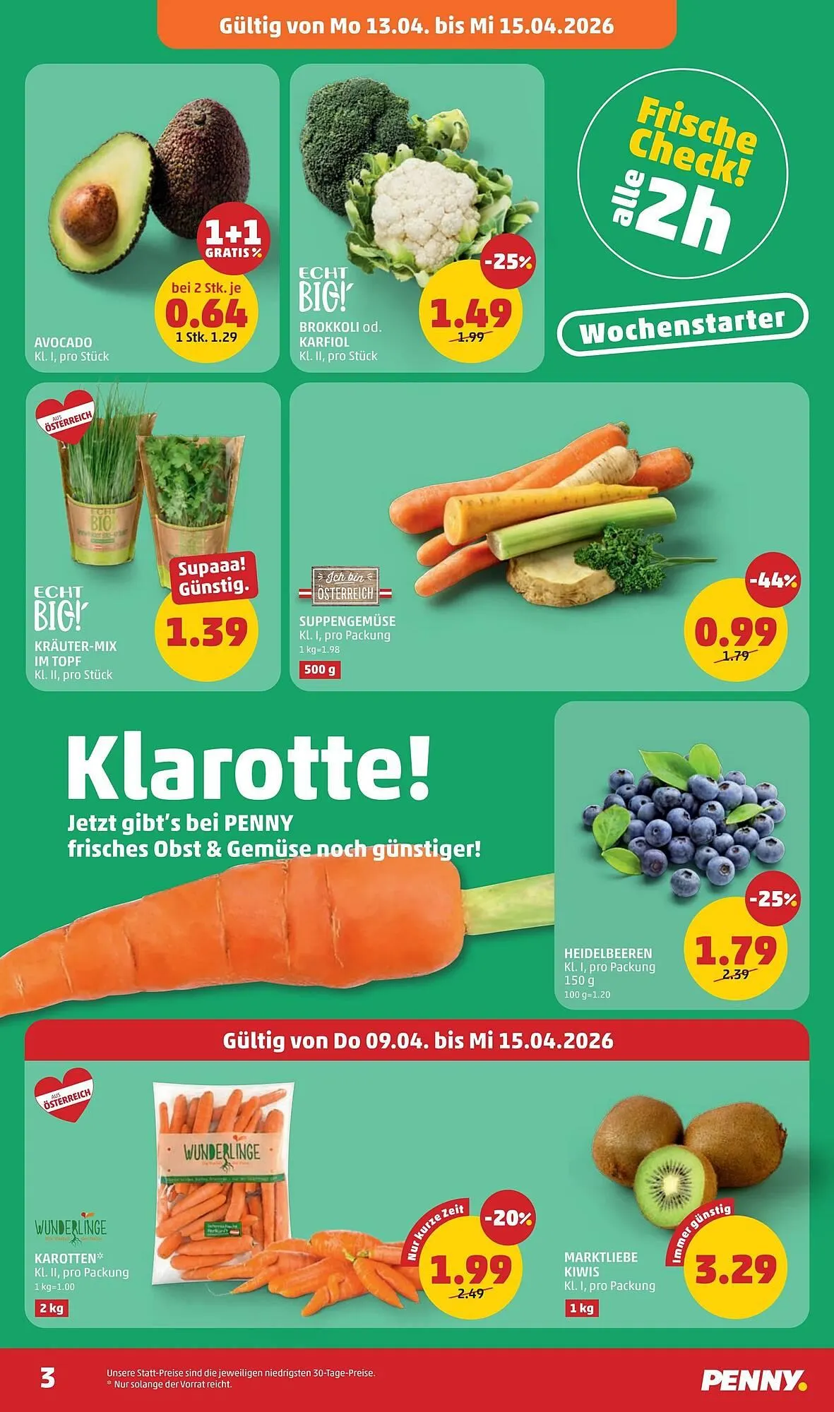 PENNY Flugblatt von 9. April bis 15. April 2026 - Flugblätt seite  3