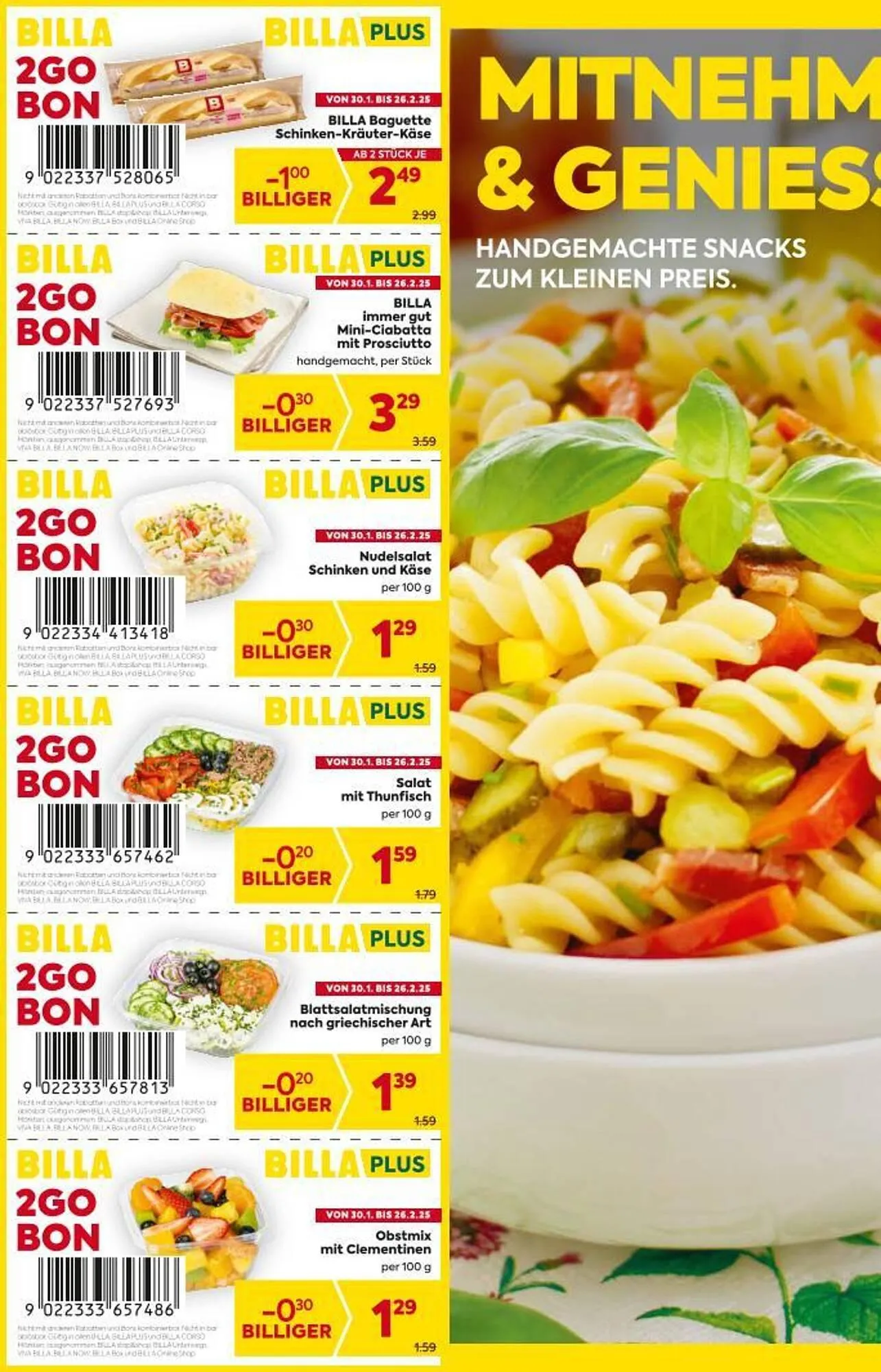 Billa Flugblatt von 30. Jänner bis 26. Februar 2025 - Flugblätt seite 2