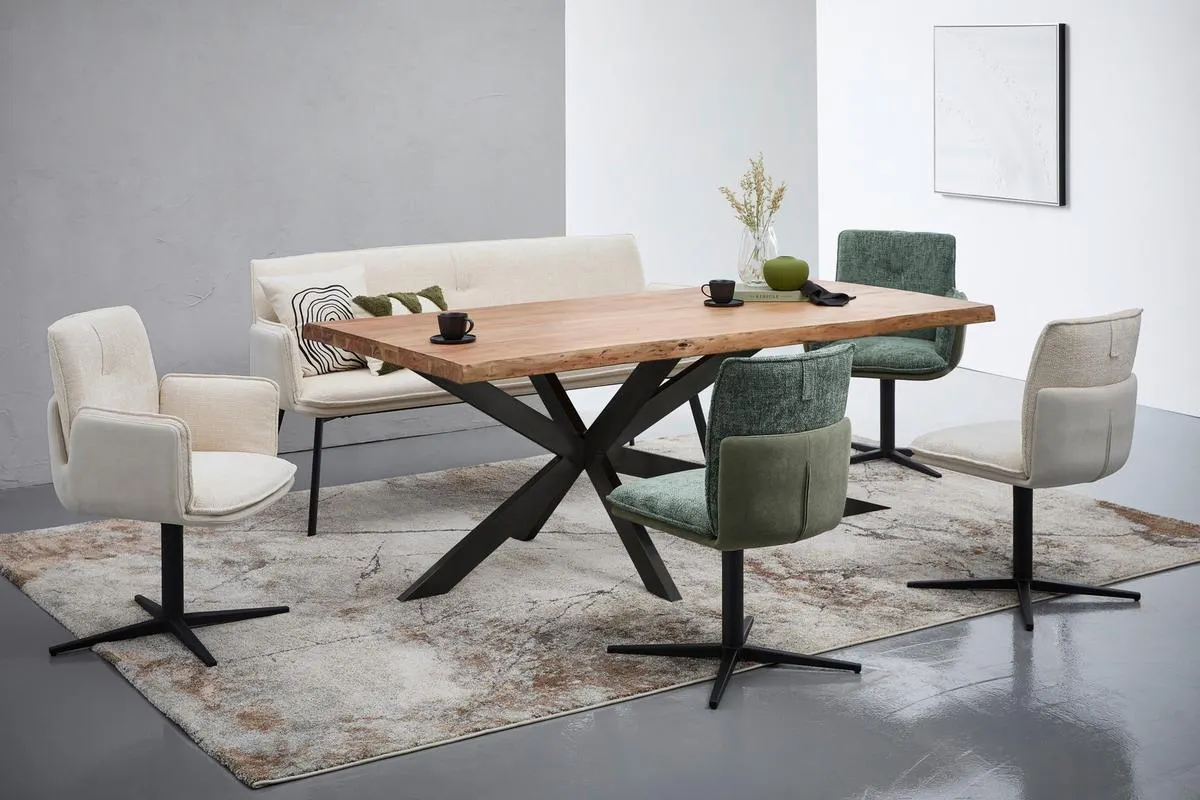 in Holz, Metall 200/100/76 cm