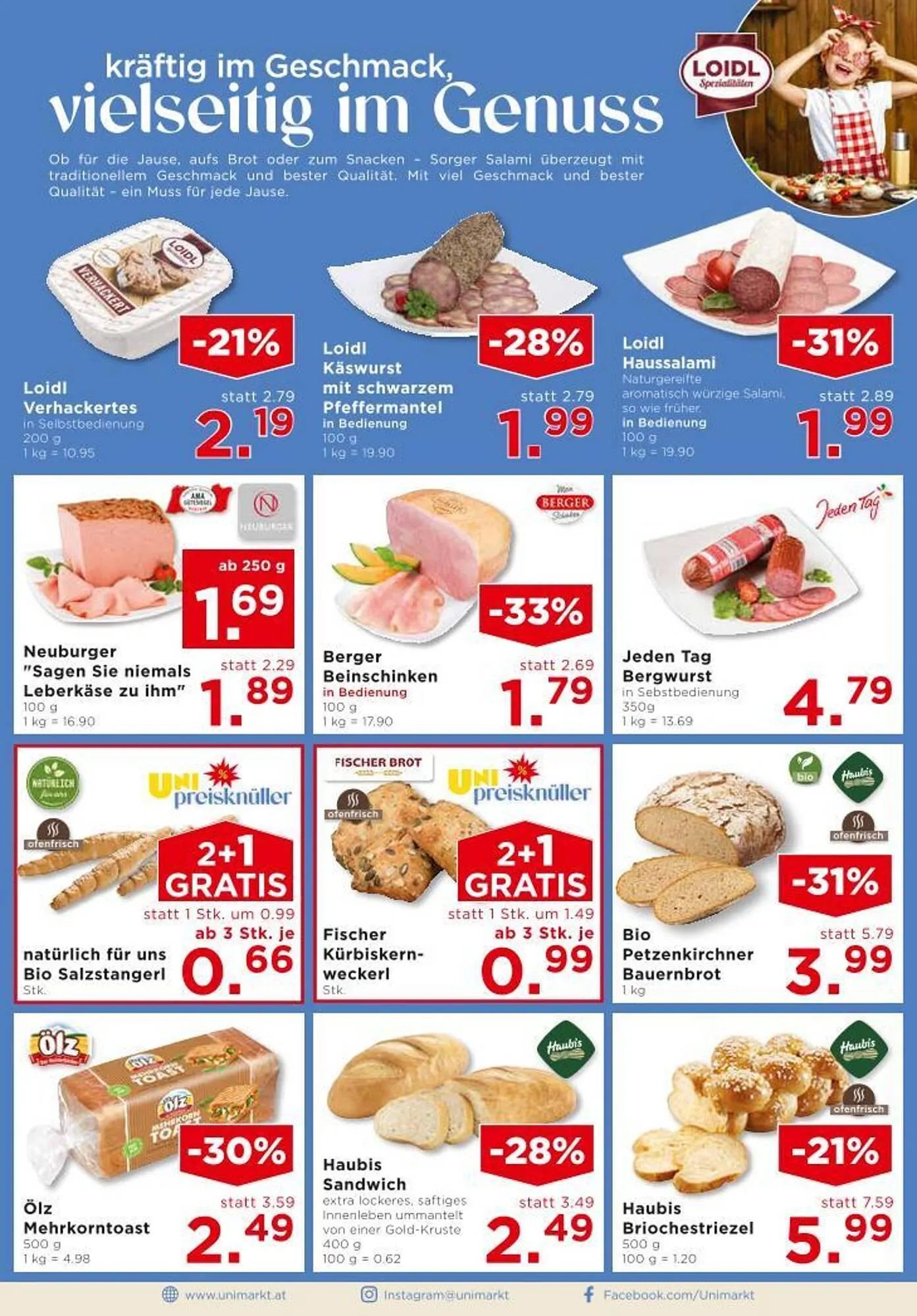 Unimarkt Flugblatt von 29. Oktober bis 4. November 2025 - Flugblätt seite  6