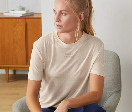 T-Shirt mit Statement-Print