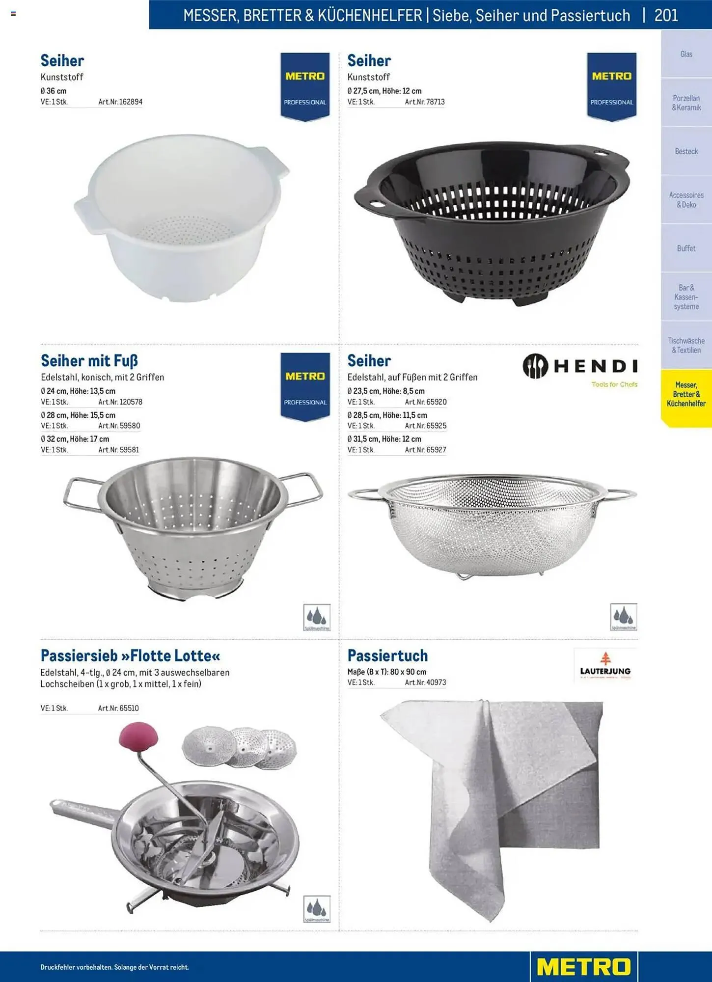 Metro Flugblatt von 2. Dezember bis 31. Dezember 2025 - Flugblätt seite  201