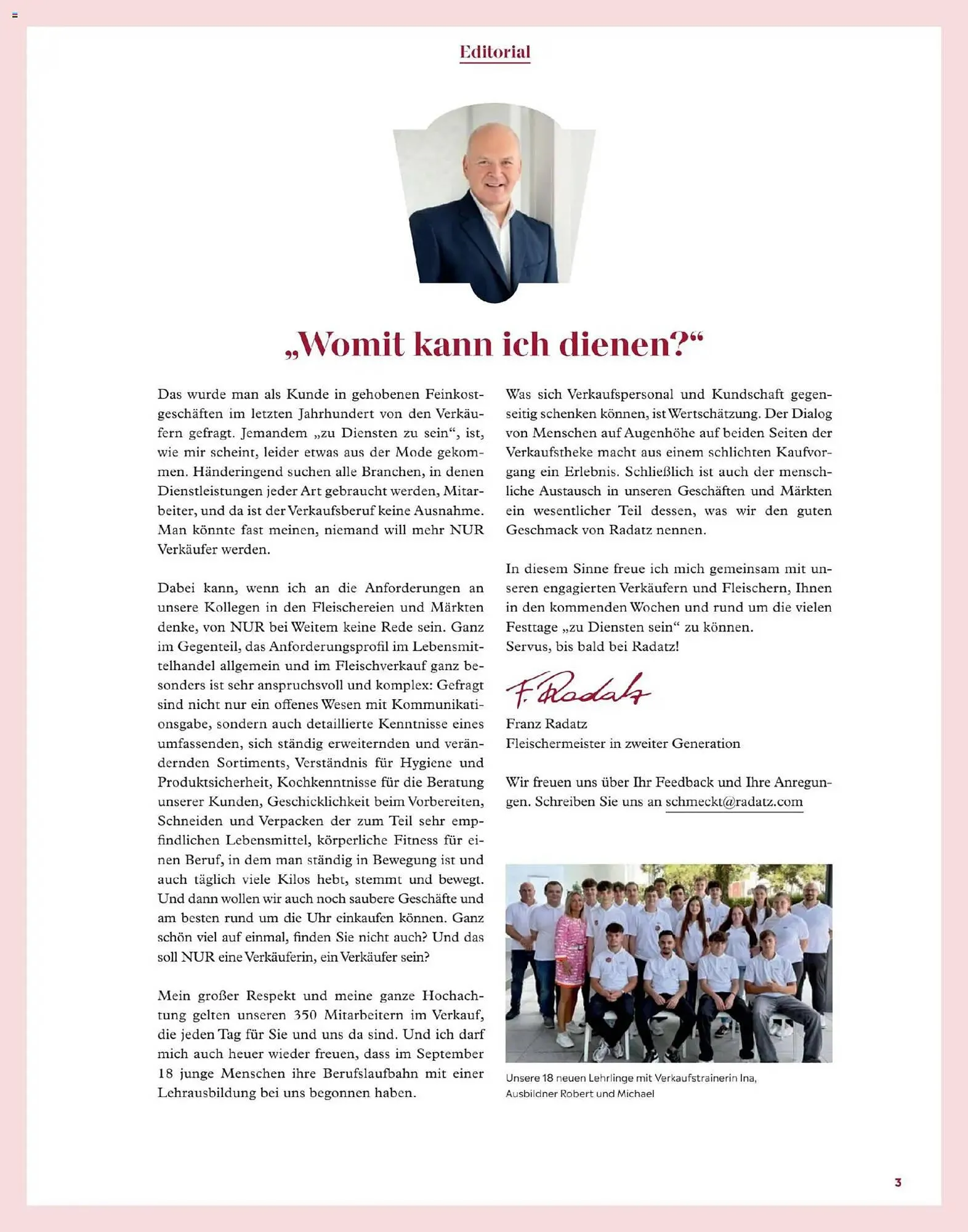 Radatz Flugblatt von 1. November bis 31. Dezember 2025 - Flugblätt seite  3