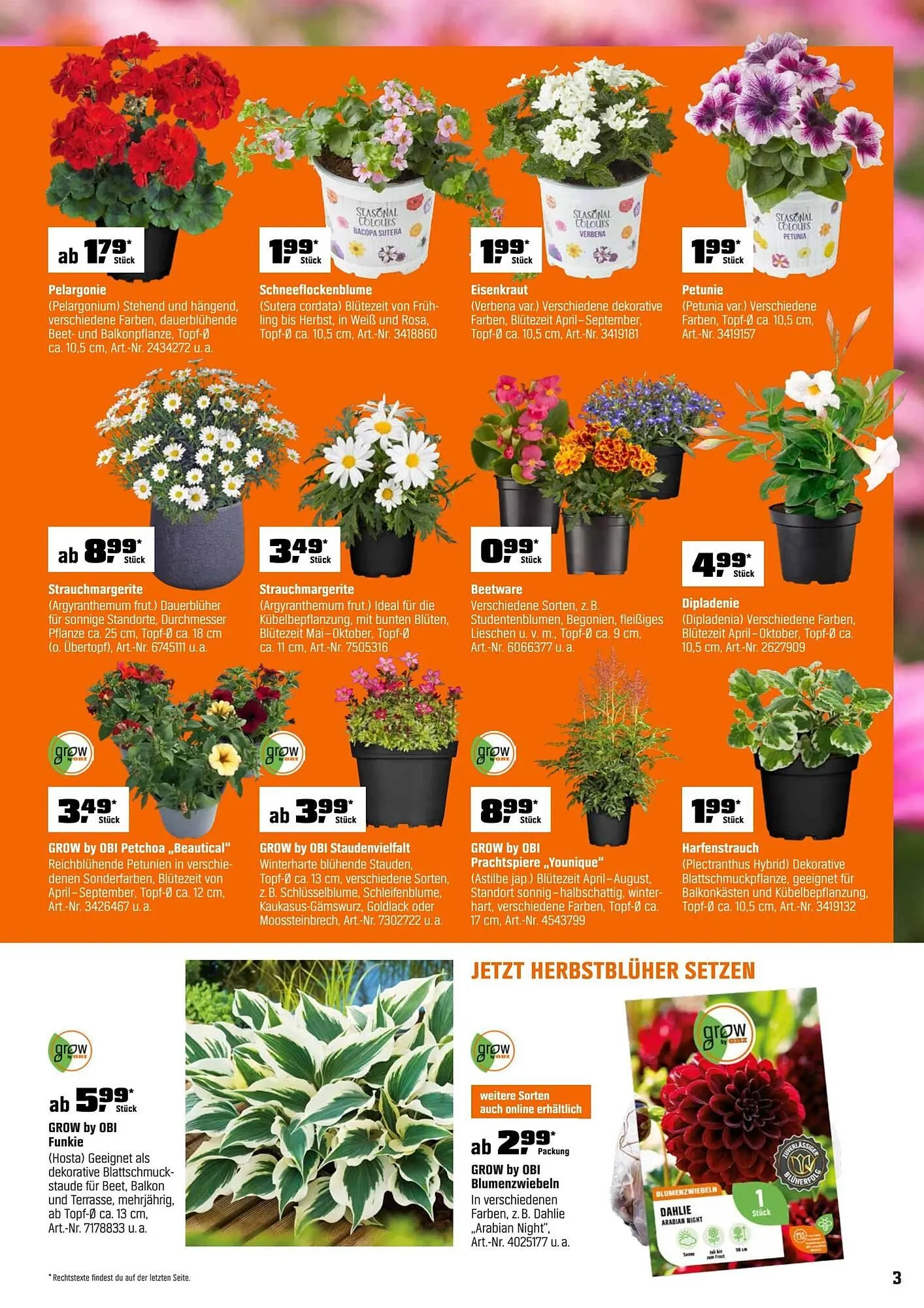 OBI Flugblatt von 1. April bis 1. Mai 2026 - Flugblätt seite  3