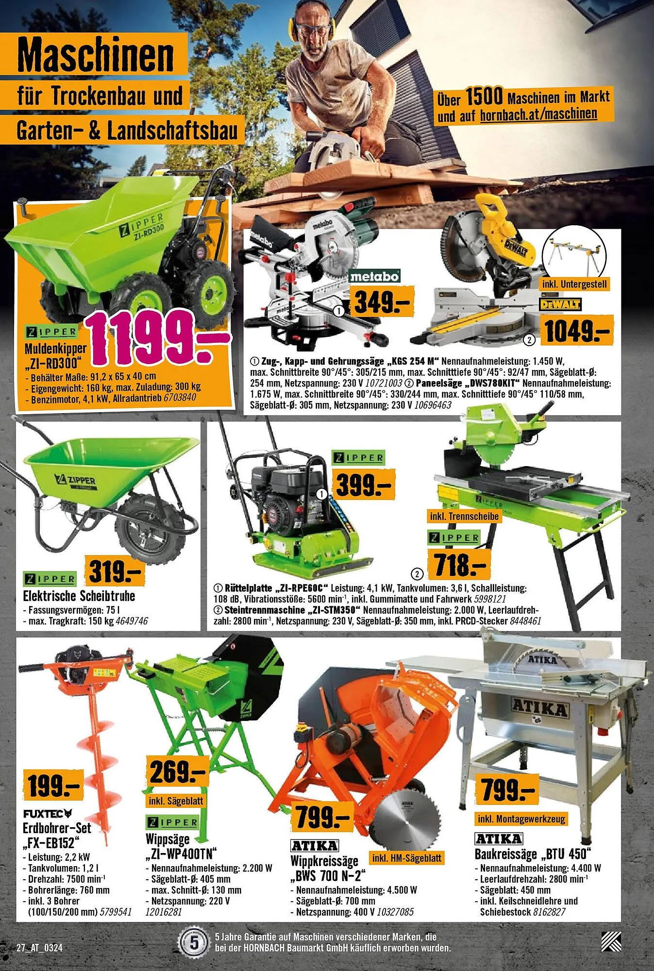 Hornbach Flugblatt von 5. März bis 5. April 2024 - Flugblätt seite 27