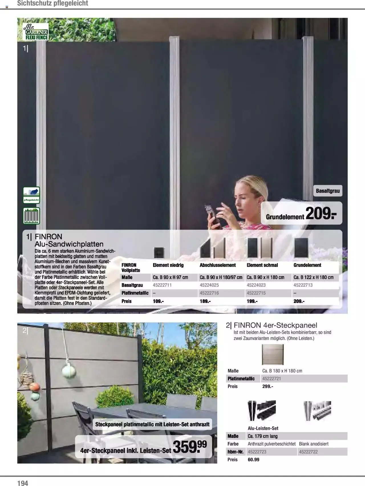 Hagebau Gartenjahr 2023 von 7. März bis 31. Dezember 2023 - Flugblätt seite  194