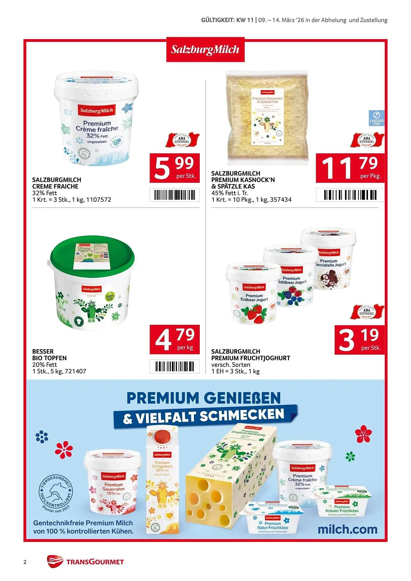 Transgourmet Flugblatt von 9. März bis 15. März 2026 - Flugblätt seite  2