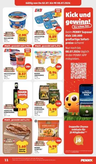 PENNY Flugblatt von 2. Juli bis 8. Juli 2026 - Flugblätt seite 11