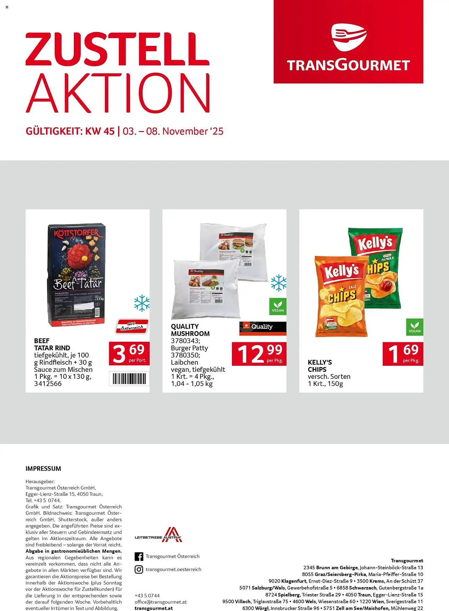 Transgourmet Flugblatt von 3. November bis 8. November 2025 - Flugblätt seite 28