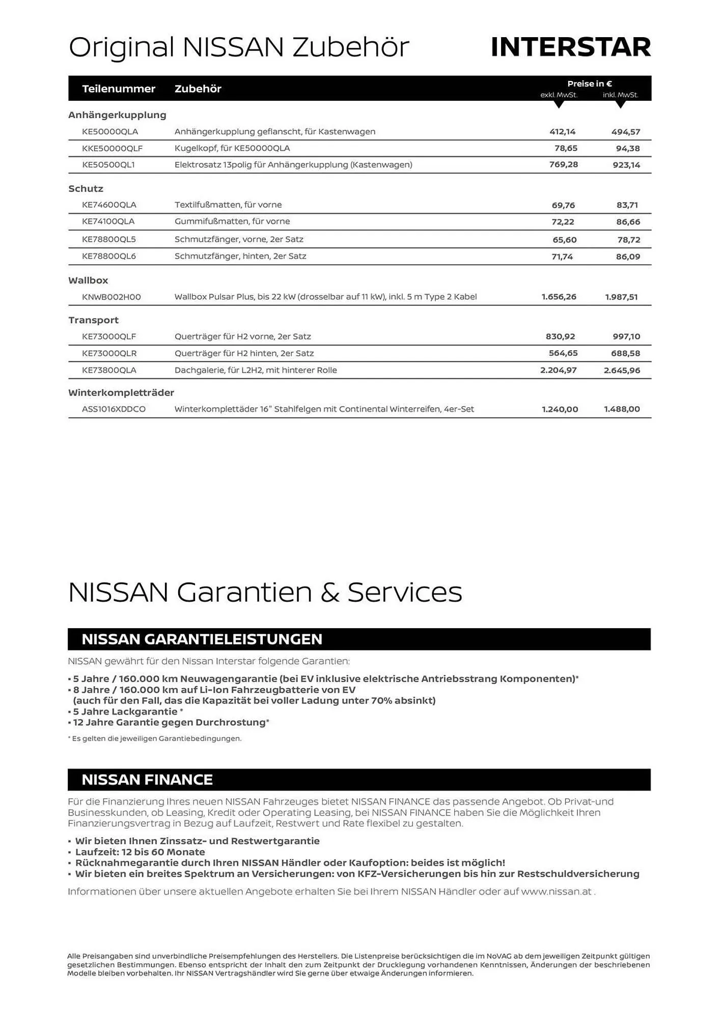 Nissan Interstar Flugblatt von 3. September bis 2. Februar 2026 - Flugblätt seite  5