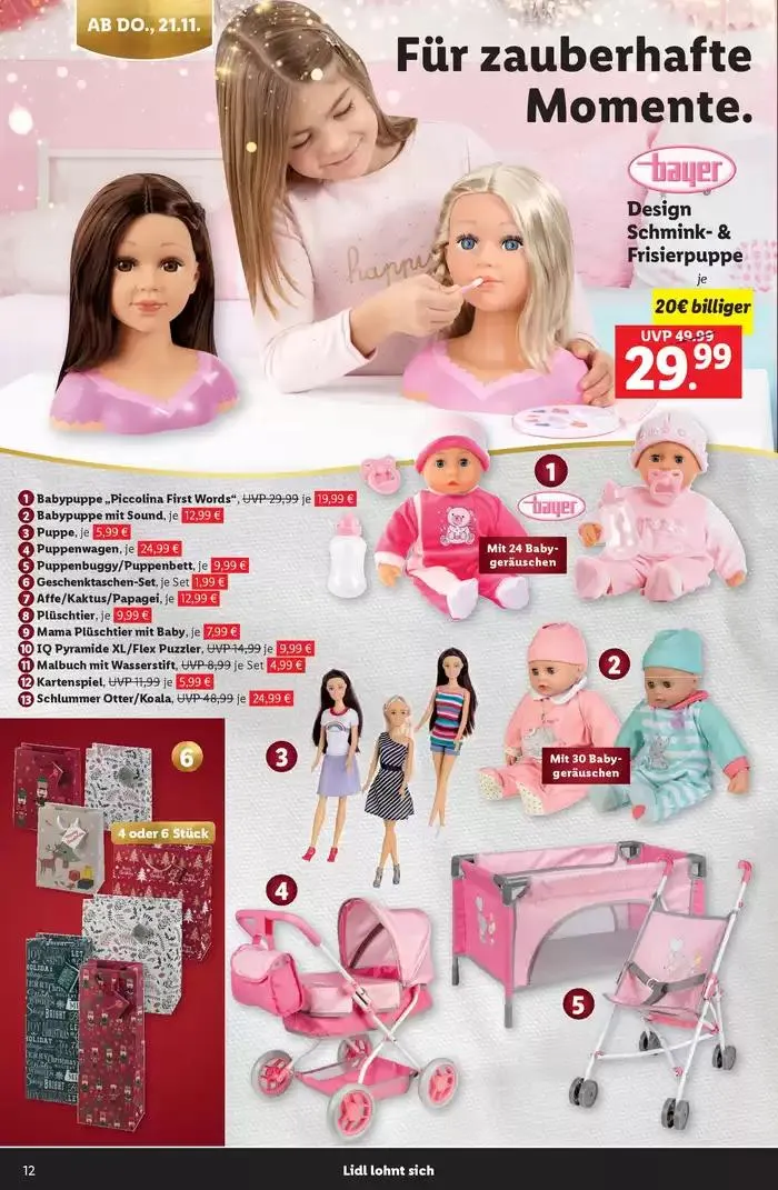 Sonderflyer Spielwarenkatalog von 4. November bis 14. Dezember 2024 - Flugblätt seite  12