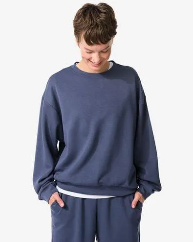 dames lounge trui donkerblauw